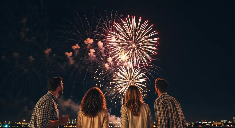 Feu d’artifice anniversaire à Époisses